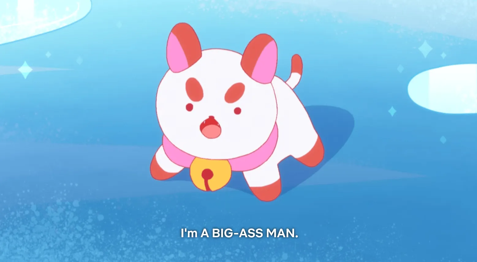 Un PuppyCat enojado anuncia que soy un HOMBRE GRANDE.