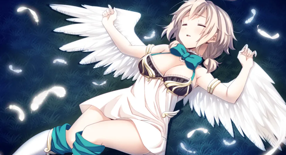 Aine se desmayó en el césped después de caer del cielo.