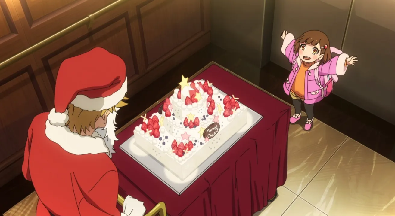 Kazuki, disfrazado de Papá Noel, conoce a Miri, una encantadora niña de cuatro años.
