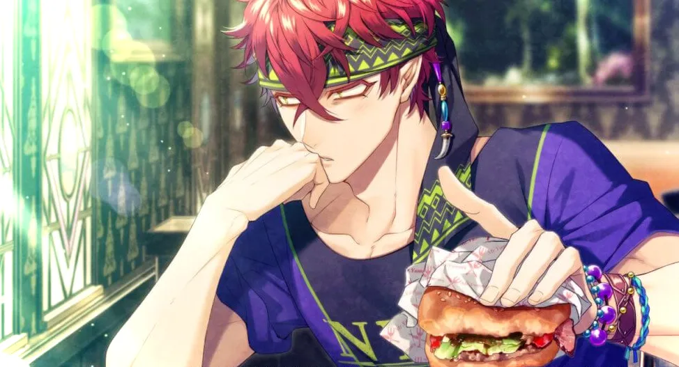 Ignis comiendo una hamburguesa