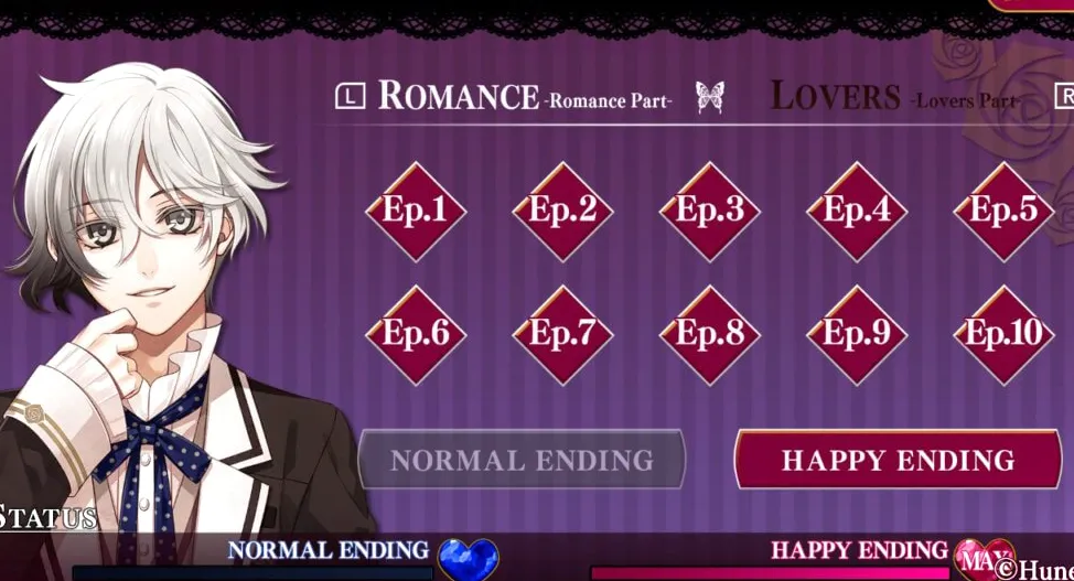 Página de selección de episodios de Ephemeral Nagi.