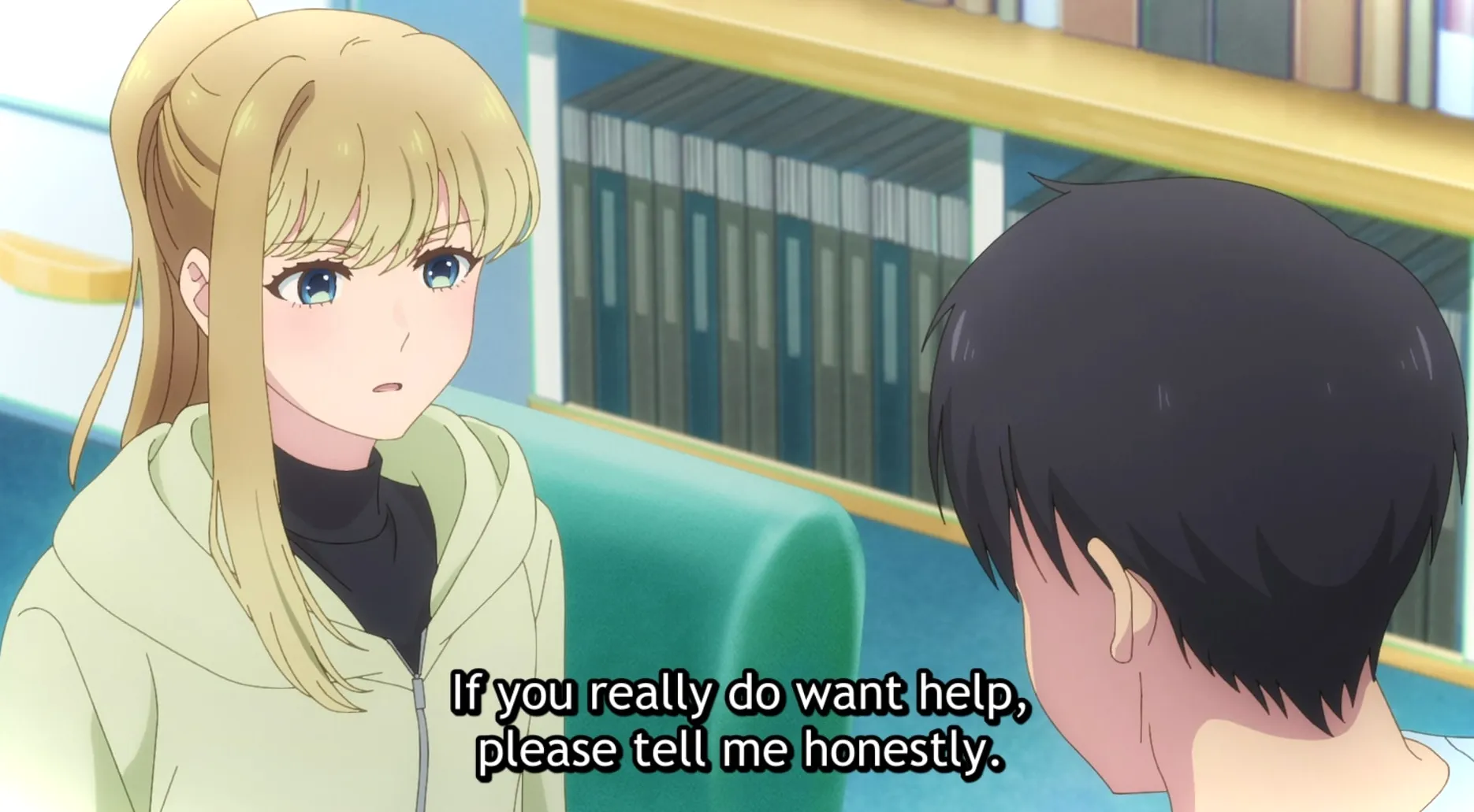 Shiori se enfrenta a Ichiro y le dice: Si realmente quieres ayuda, dímelo honestamente.