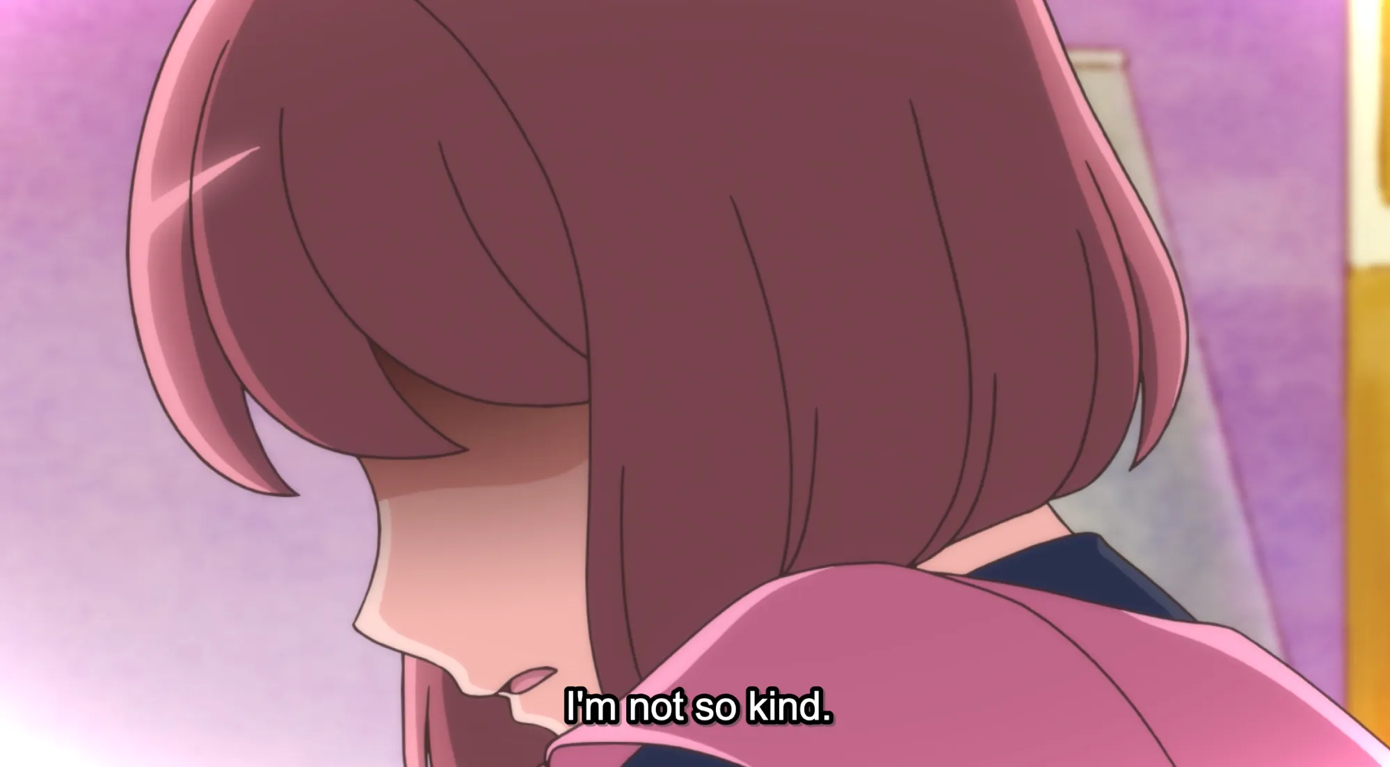 Nodoka angustiado.  No soy tan amable.