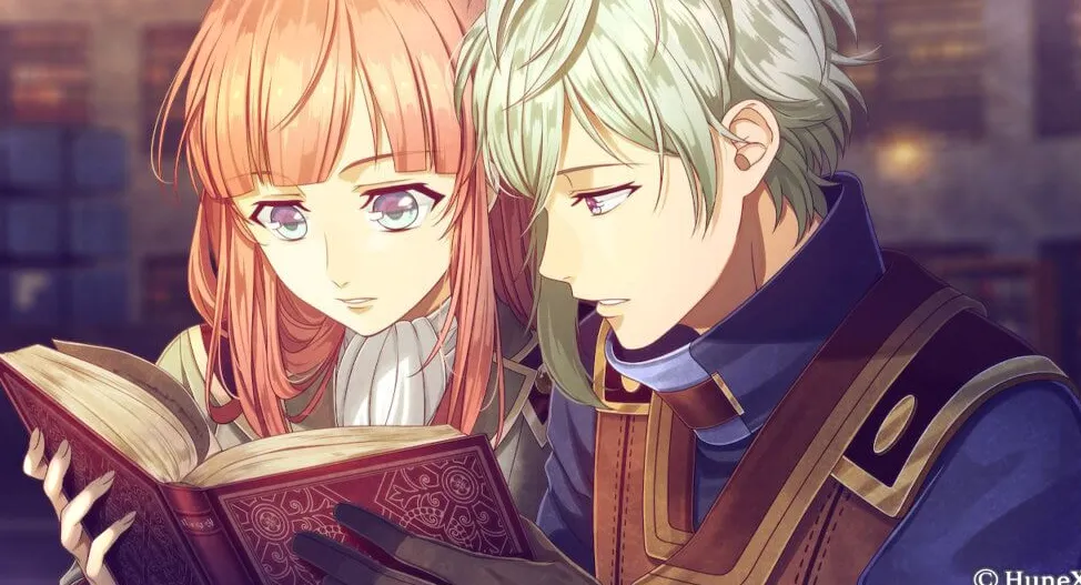 Ulrik y MC sostienen un libro y leen juntos.