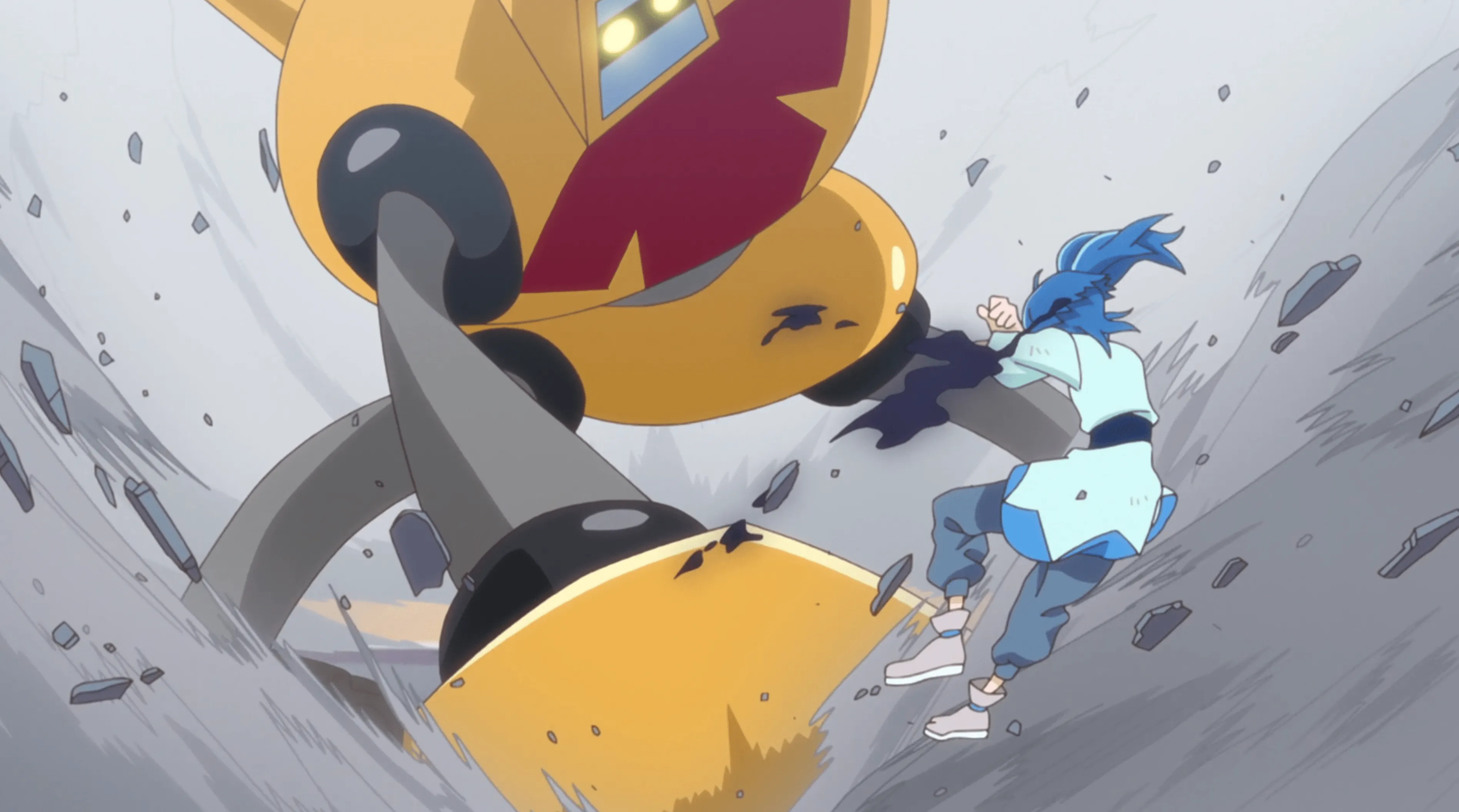 ¡Sora defiende a un lanborg enemigo!