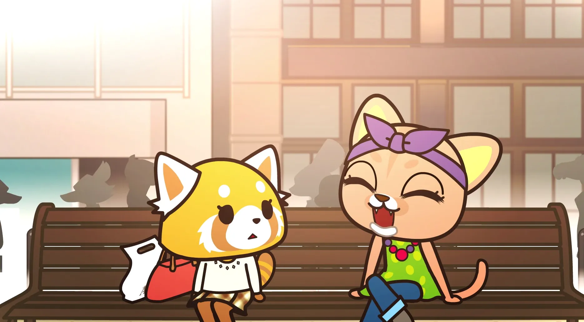 Retsuko hablando con Puka
