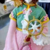 Card Captor Sakura costume completely made out of crochet.