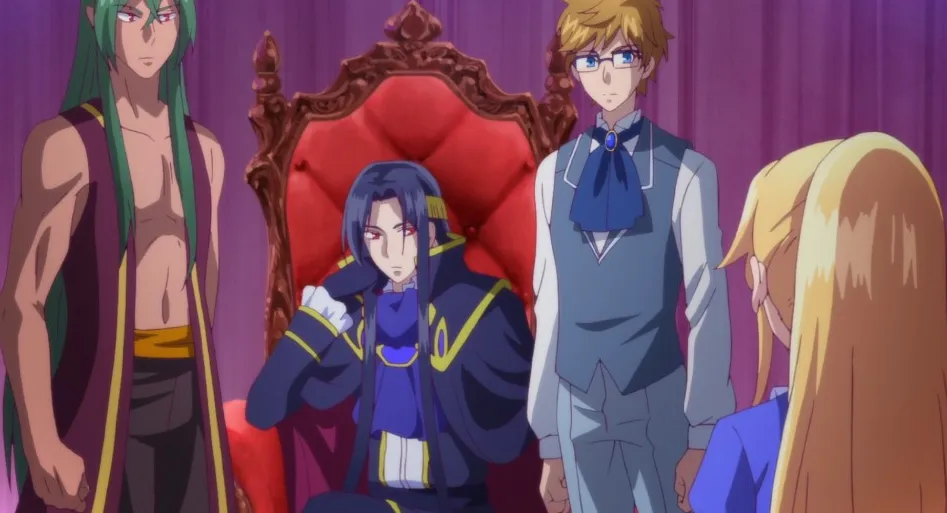 Claude, flanqueado por sus dos asistentes