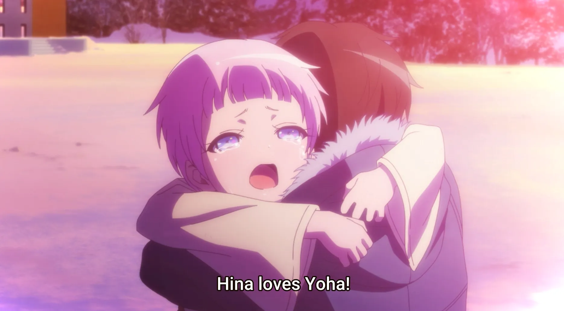 Hina abraza a Narukami entre lágrimas, ¡Hina ama a Yoha!