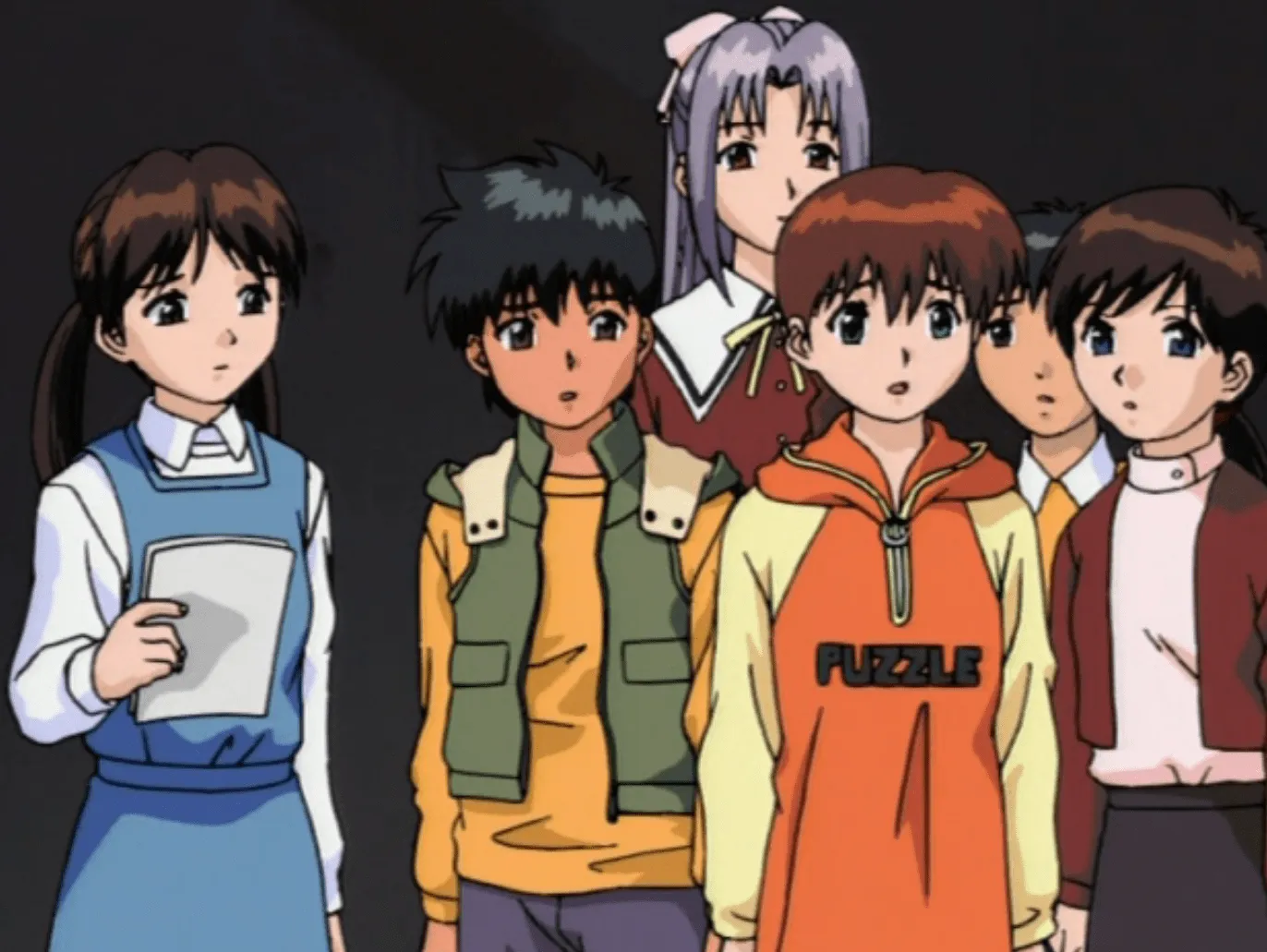 Los niños de Ghost Stories en grupo