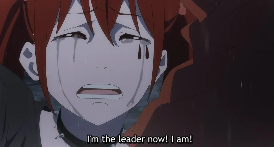 Anarquía llorando.  ¡Soy el líder ahora!  ¡Soy!