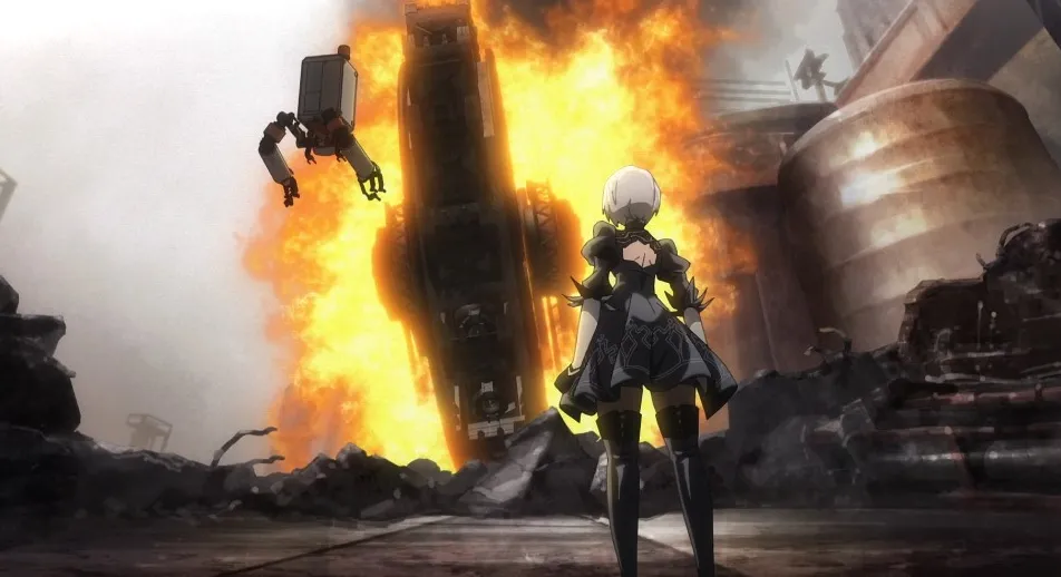 2B y una máquina explosiva